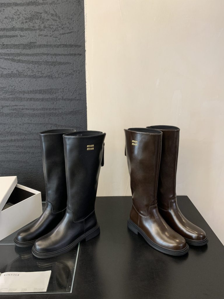 2025 New Thick Sole Chunky Heel Tall Boots for Petite Women