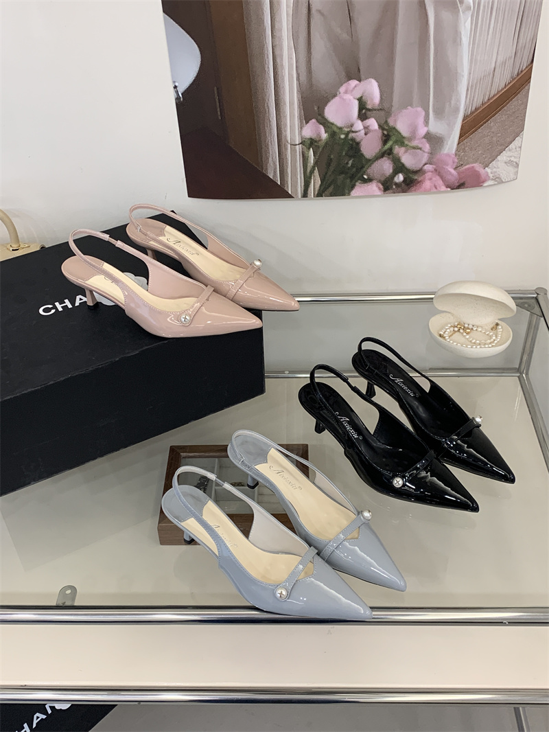 2026 Spring Women's Pointed Toe Stiletto Heel Slip-On Shoes 35-40 - Style 6c418e